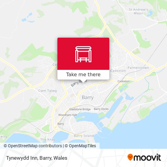 Tynewydd Inn, Barry map