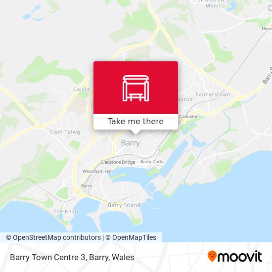 Barry Town Centre 3, Barry map