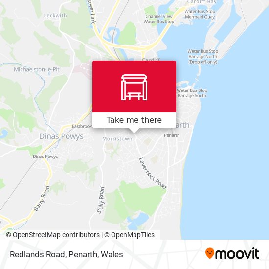 Redlands Road, Penarth map