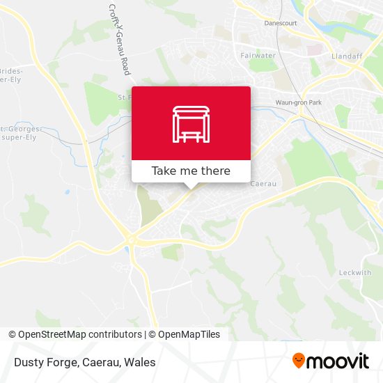 Dusty Forge, Caerau map