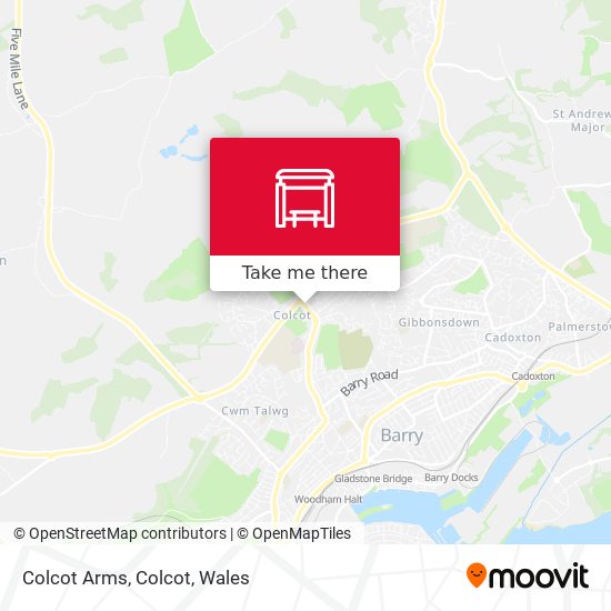 Colcot Arms, Colcot map