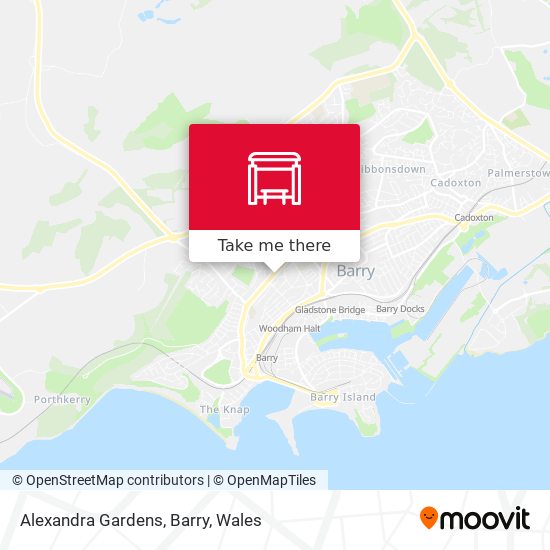 Alexandra Gardens, Barry map