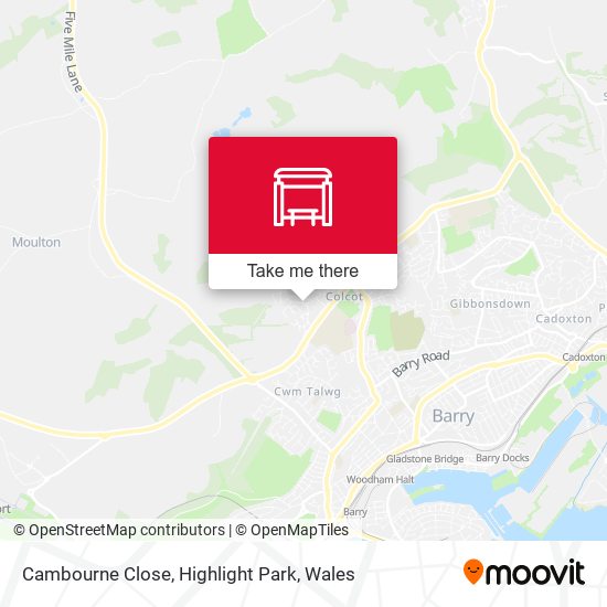 Cambourne Close, Highlight Park map