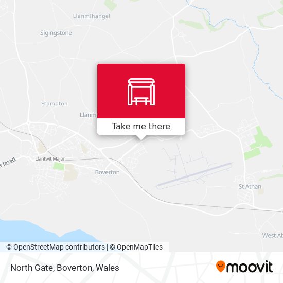 North Gate, Boverton map