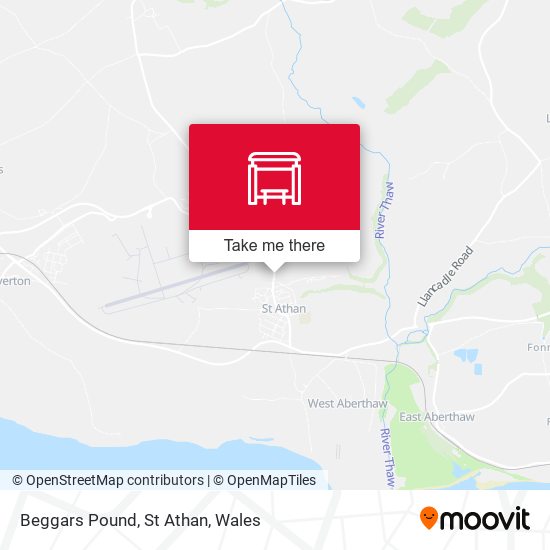 Beggars Pound, St Athan map