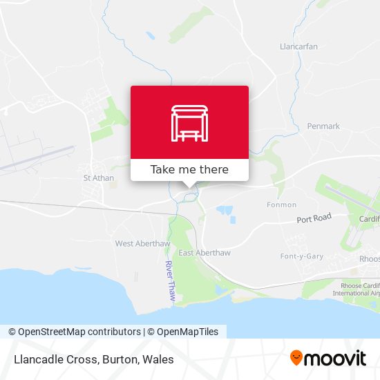 Llancadle Cross, Burton map