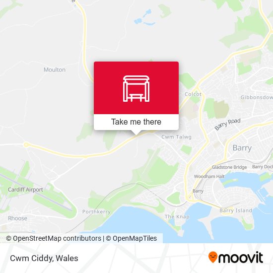 Cwm Ciddy map