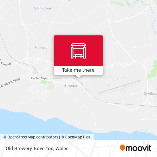 Old Brewery, Boverton map