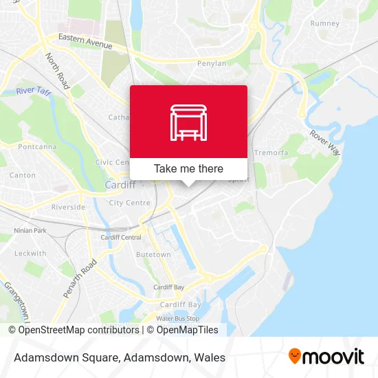 Adamsdown Square, Adamsdown map