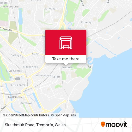 Skaithmuir Road, Tremorfa map