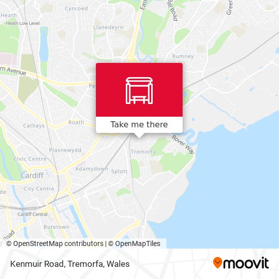 Kenmuir Road, Tremorfa map