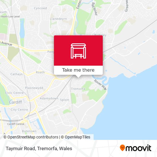 Taymuir Road, Tremorfa map