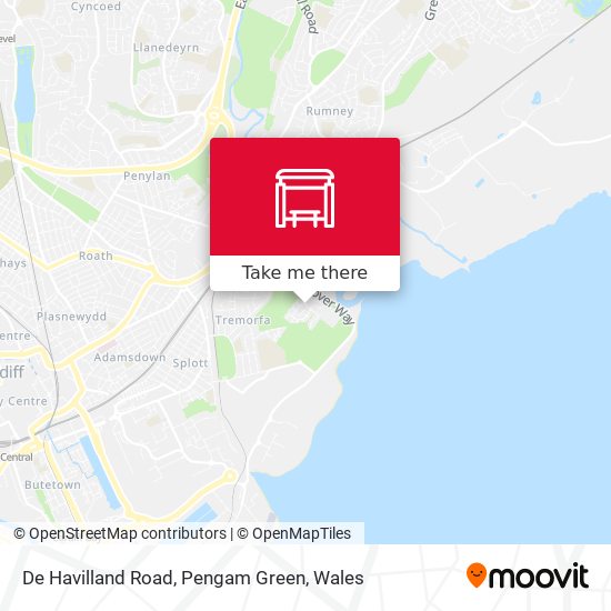 De Havilland Road, Pengam Green map