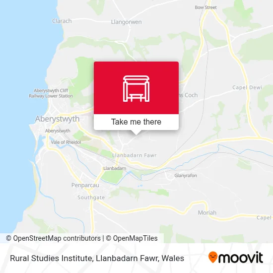 Rural Studies Institute, Llanbadarn Fawr map