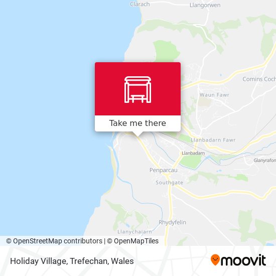 Holiday Village, Trefechan map