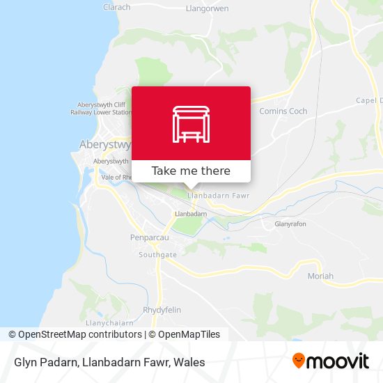 Glyn Padarn, Llanbadarn Fawr map