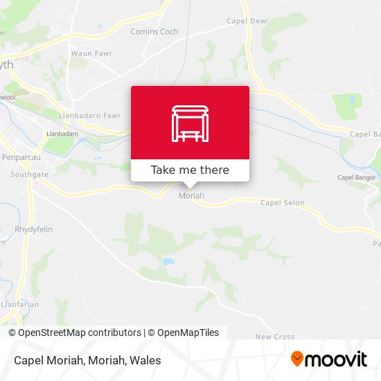 Capel Moriah, Moriah map