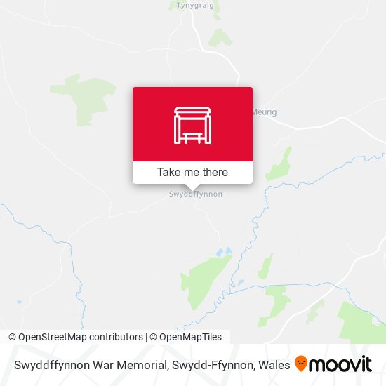 Swyddffynnon War Memorial, Swydd-Ffynnon map