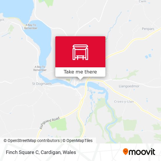 Finch Square C, Cardigan map