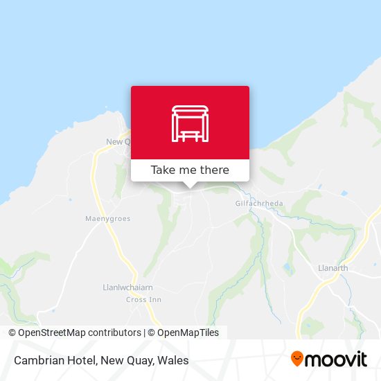 Cambrian Hotel, New Quay map