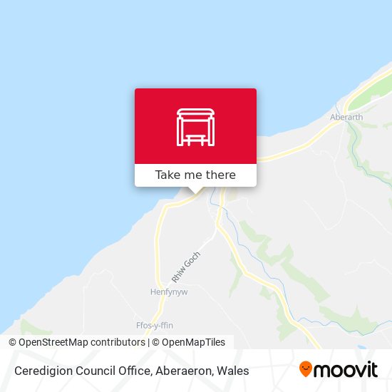 Ceredigion Council Office, Aberaeron map