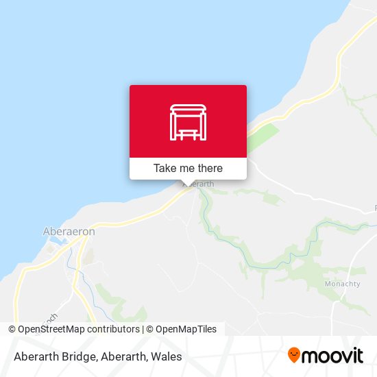 Aberarth Bridge, Aberarth map