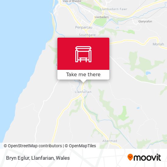 Bryn Eglur, Llanfarian map