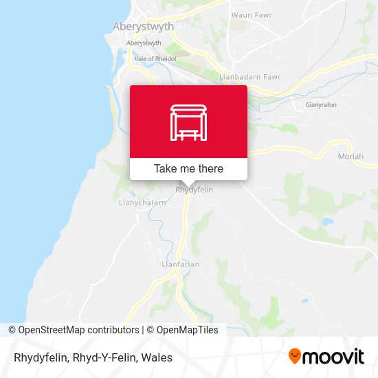 Rhydyfelin, Rhyd-Y-Felin map