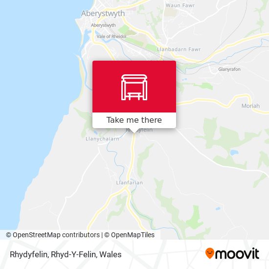 Rhydyfelin, Rhyd-Y-Felin map