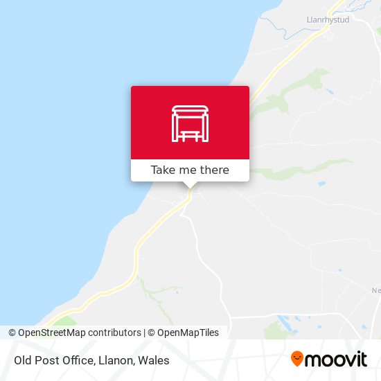 Old Post Office, Llanon map