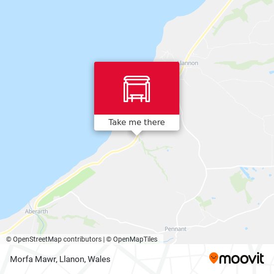 Morfa Mawr, Llanon map
