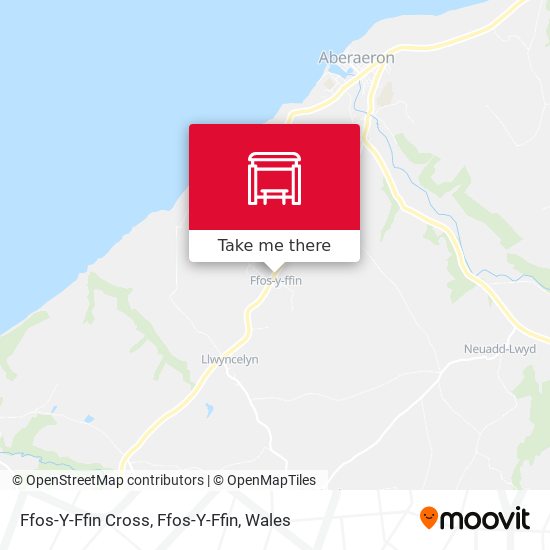 Ffos-Y-Ffin Cross, Ffos-Y-Ffin map