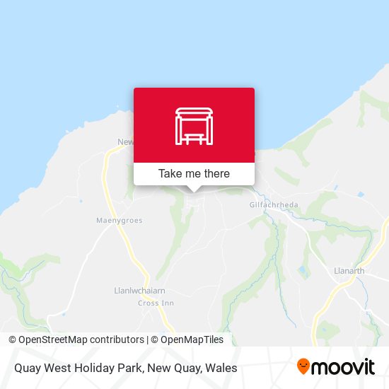 Quay West Holiday Park, New Quay map