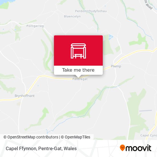 Capel Ffynnon, Pentre-Gat map