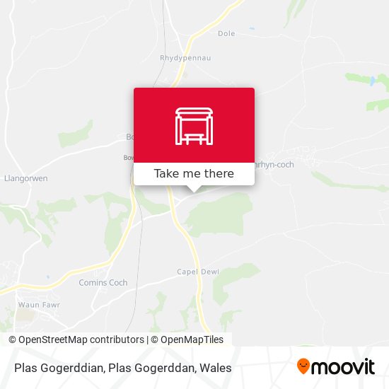 Plas Gogerddian, Plas Gogerddan map