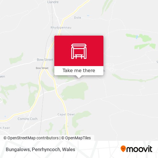 Bungalows, Penrhyncoch map