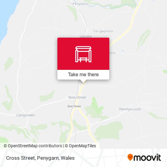 Cross Street, Penygarn map
