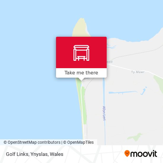 Golf Links, Ynyslas map