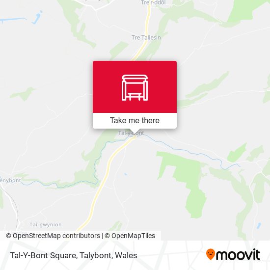 Tal-Y-Bont Square, Talybont map