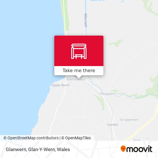 Glanwern, Glan-Y-Wern map