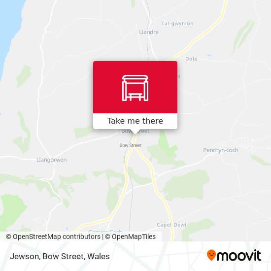 Jewson, Bow Street map