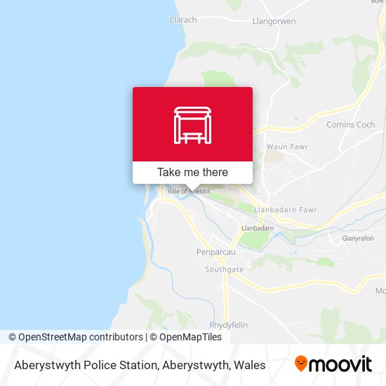 Aberystwyth Police Station, Aberystwyth map