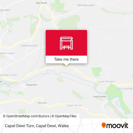 Capel Dewi Turn, Capel Dewi map