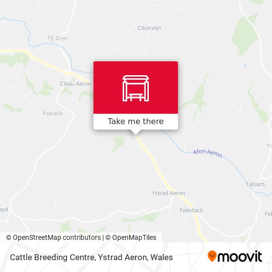 Cattle Breeding Centre, Ystrad Aeron map