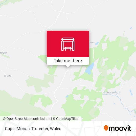 Capel Moriah, Trefenter map
