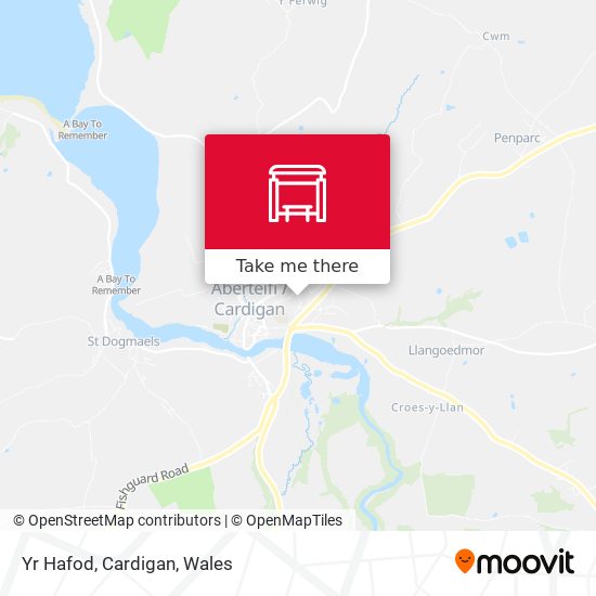 Yr Hafod, Cardigan map