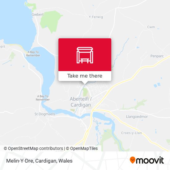 Melin-Y-Dre, Cardigan map