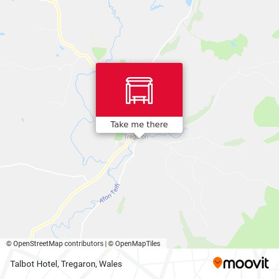 Talbot Hotel, Tregaron map