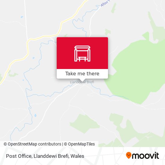 Post Office, Llanddewi Brefi map