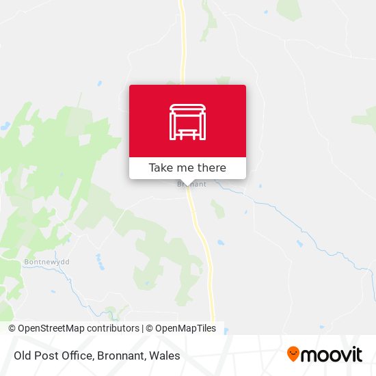 Old Post Office, Bronnant map